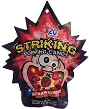 (20 Pouches) Striking popping candy X 5 Packs (STRAWBERRY) - £19.36 GBP