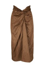 Vince Metallic Cottonwood Twist Front Skirt Sz 2 Cottonwood Mrsp $395 - $1,646.64 MXN