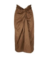 Vince Metallic Cottonwood Twist Front Skirt Sz 2 Cottonwood Mrsp $395 - $1,646.64 MXN