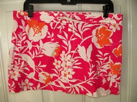J.CREW Pink/Orange Floral Print Mini Skirt Size 6 Women&#39;s EUC - £14.58 GBP