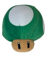 Super Mario Green 1 Up Mushroom Plush Stuffed Toy 5&quot; Basic Fun 2022 Vide... - £4.67 GBP