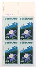 United States Stamps Block US #1711 1977 Colorado Statehood - £2.37 GBP