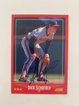 Dick Schofield signed baseball card - $15.00