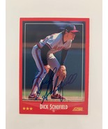 Dick Schofield signed baseball card - $15.00