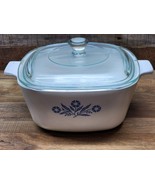 Vintage Corning Ware Blue Cornflower PYROCERAM 1.5 Quart Baking Dish &amp; L... - $24.66 CAD