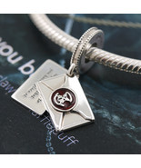 925 Sterling Silver HP Hogwarts Acceptance Letter Dangle Charm with Red ... - $25.79 CAD