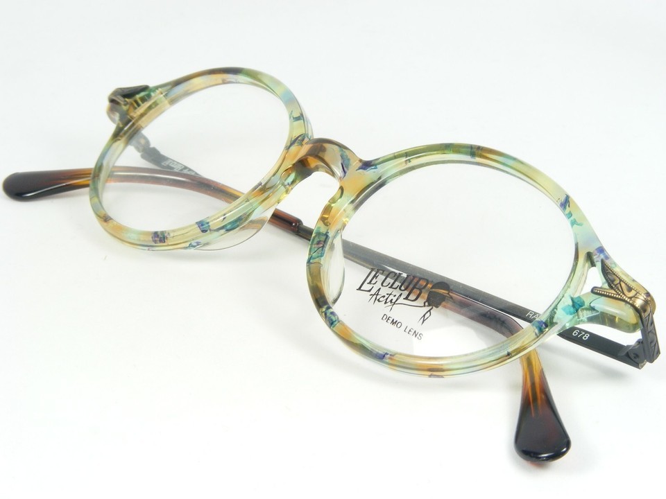 Vintage LE CLUB Actif RAY 44 678 MULTICOLOR EYEGLASSES GLASSES 44-14-140mm Italy Item image 4