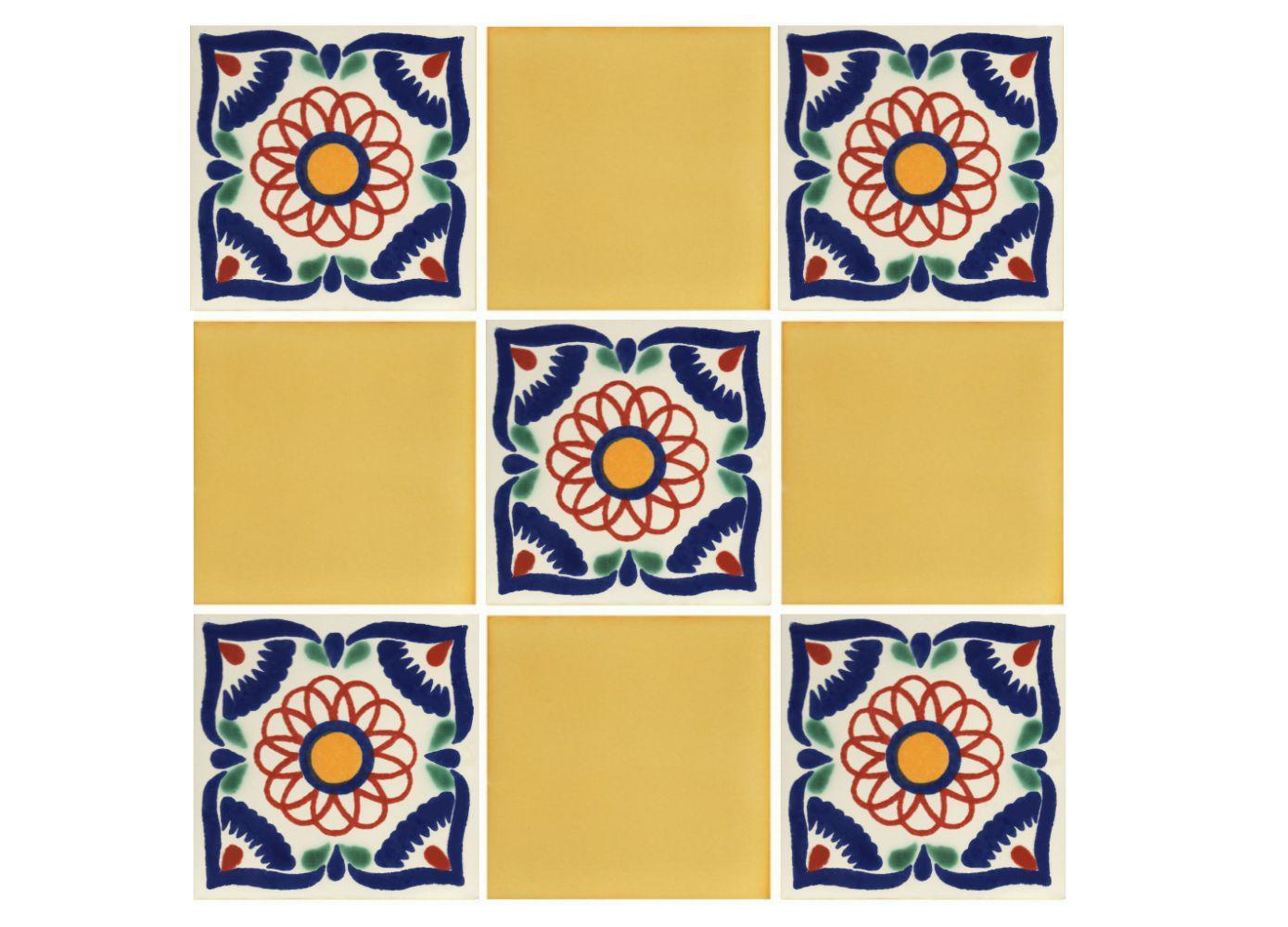 Mexican Talavera Ceramic Tiles Barroco Handcrafted - Cantaros -  (you se... - $199.00