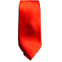 Geoffrey Beene Designer Men&#39;s 100% Polyester Solid Cherry Red Formal Tie... - $11.87