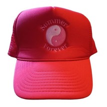 Nissin Summer Forever Red Truckers Snapback Adjustable 90s Vintage Cap H... - £13.20 GBP