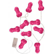 Light Up Pink Pecker String Party Lights - $19.79