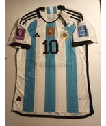 Lionel Messi Argentina 2022 World Cup Qatar Match Slim 2 Star Home Socce... - $90.00