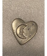 1&quot; Pewter Heart Shaped &quot;Love You To The Moon&quot; Token *Pre-Owned* DTC - €10,32 EUR