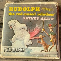 Vintage View-Master Rudolph The Red-Nosed Reindeer B870  3D Reels &amp; Booklet 1955 - $19.79