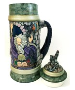 Wizard and Dragon Tankard Mug Top Signed By Artist 18&quot; Tall x 6 1/2&quot; NWO... - $198.92 CAD