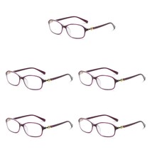 5 PK Womens Blue Light Blocking Reading Glasses Readers for Computer Pap... - $13.49