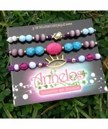 Violet bracelet set / Set de pulseras Violeta - $25.00