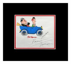 Hanna &amp; Barbera &amp; Johnson Autographs Museum Framed Ready to Display - £616.36 GBP