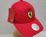 Puma Unisex Red Ferrari Fanwear Classic Adjustable Baseball Cap Hat Size... - $29.60