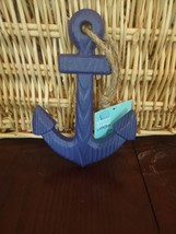 Anchor Hanging Blue Wall Decor Approx 6&quot; High x 4&quot; Wide-Brand New-SHIPS ... - £14.76 GBP