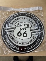 Route 66 Round 14 Inch Tin Sign - £28.02 GBP