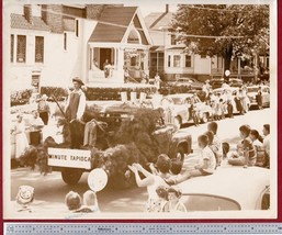 Minute Tapioca Float in Street Parade Antique 8 x 10 Photo, ca. 1940s - $12.25