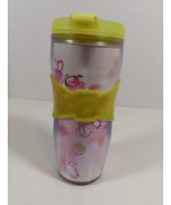 Starbucks Tumbler Japan Yellow Pink Flower 2015 Coffee Travel Mug 12 oz ... - $26.72