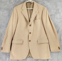 Jos A Banks Jacket  Mens 44 Beige Cashmere 3 Button Business Casual Spor... - $31.67