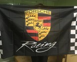 Porsche Flag Black Racing 3X5 Ft Polyester Banner USA - $15.99