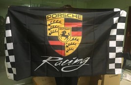 Porsche Flag Black Racing 3X5 Ft Polyester Banner USA - £12.64 GBP