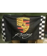 Porsche Flag Black Racing 3X5 Ft Polyester Banner USA - $25.00