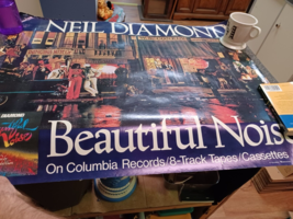 Neil Diamond Beautiful Noise Rare Original Promo Poster  25&quot; tall - £79.12 GBP