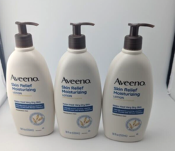 LOT OF 3 Aveeno Skin Relief Moisturizing Lotion 18oz - £22.03 GBP