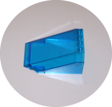 Used Lego Translucent Blue Windscreen 6 x 8 x 3 Wedge Canopy 551 - £5.55 GBP