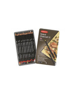 Derwent Academy Tinted Charcoal Pencils - Tin of 12 - £63.88 GBP