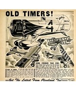 1949 Aviation Airplane Models Advertisement Old Timers Racers Jets Cleve... - $534.34 MXN