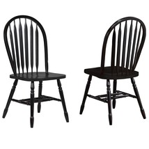 Sunset Trading Black Cherry Selections Dining Chairs, Distressed Antique rub - £299.15 GBP
