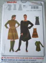 Burda Misses Dress Robe Vest Size 8-18 #8001 Uncut - $4.99