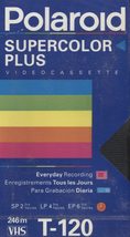 Polaroid Supercolor Plus T-120 2 Hour Blank NOS VHS Home Movie Video Tape - £11.51 GBP