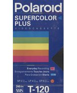 Polaroid Supercolor Plus T-120 2 Hour Blank NOS VHS Home Movie Video Tape - £11.64 GBP