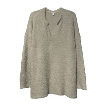 Pure Jill Womens Light Beige Fluffy Fuzzy Soft Long Sleeve V Neck Top Size 2X - £15.68 GBP