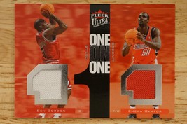 NBA 2007-08 Fleer Ultra One on One Dual Patch Relic 16/99 OO-GO Gordon Okafor - £11.82 GBP