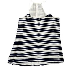 Express Barcelona Cami Women&#39;s Blouse Medium Blue White Striped Sleeveless  - $8.99