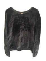Star Wars Sweatshirt SZ XL (15-17) Women&#39;s Polyester Blackish Gray On Black Cozy - £26.34 GBP