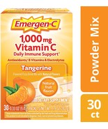 30 ct Emergen-C Vitamin C 1000mg Daily Immune Support Tangerine Orange R... - $19.99