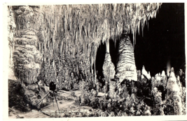 1930s Carlsbad New Mexico Cavern DAVIS-LECK Studio Photo Rppc Postcard - £7.75 GBP