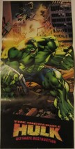 The Incredible Hulk Ultimate Destruction Poster Marvel Playstation 2 Xbox 2005 - £15.65 GBP