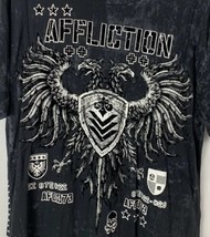 Vintage Affliction T Shirt Y2K Grunge Mall Gothic Biker Men’s Large MMA - £40.30 GBP