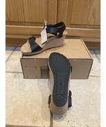 Birkenstock Papillio Womens Soley Sandal Size 39 8 Black Leather Cork We... - $98.75