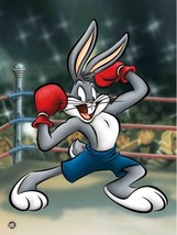Warner Bros. &quot;BOXER BUGS&quot; Bugs Bunny Boxing in the ring Animation Giclee Gift - £198.32 GBP